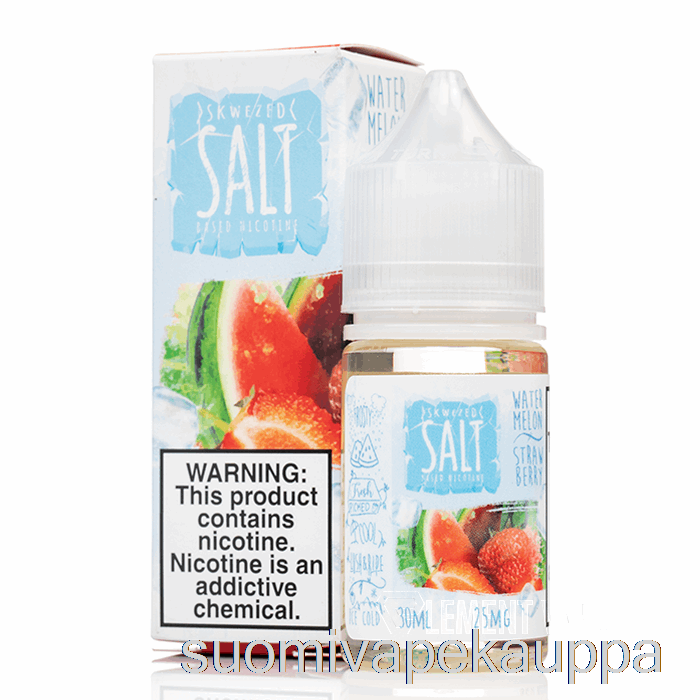 Vape Kauppa Jää Vesimeloni Mansikka - Skwezed Suolat - 30ml 50mg